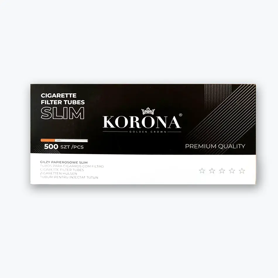 Гільзи КОРОНА Слім (500 шт) для тютюну купити